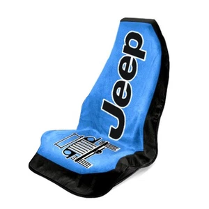 Seat Armour Universal Blue Towel 2 Go Front Seat Cover for Jeep Wrangler - Picture 1 of 3
