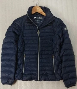 Michael Kors Blue Puffer Jacket Women Size XS Packable Down Fill - Picture 1 of 4