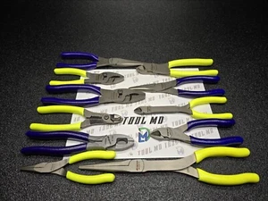 Snap-on Tools NEW 11pc HI VIS & PURPLE Themed Assorted Plier Cutter Set PWCS7ACF - Picture 1 of 17