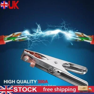 300A Welding Electrode Holder Earth Ground Cable Clip Welding Clamps Welder Tool - Picture 1 of 11