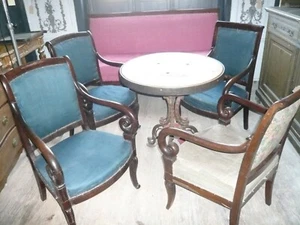  Polstermöbel Sofa Stuhl Sitzbank Sitzmöbel Sessel Sitzgruppe Biedermeier Liege  - Bild 1 von 10