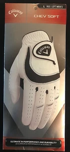 Callaway Men's Chev Soft White/Black Left/Regular Golf Glove  Left Men's Size L - Picture 1 of 2