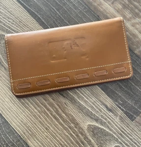 Hartland Tan Play Ball Bifold Wallet RFID Protection BASEBALL Player Front - Picture 1 of 13