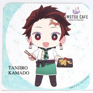 Demon Slayer Paper Coaster Card Tanjiro Kamado Sweets Paradise Collab - Picture 1 of 4