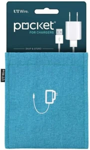 (2 pack) UT Wire Pocket Snap & Store Mobile Charger Case Pouch - Picture 1 of 10