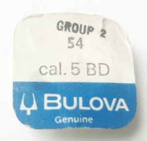 Balance Completo Bulova Original Genuino Group 2 54 CAL 5 BD Sellado De Reedición - Imagen 1 de 2