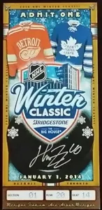 HENRIK ZETTERBERG AUTOGRAPHED 2014 WINTER CLASSIC Commemorative Ticket - Picture 1 of 1