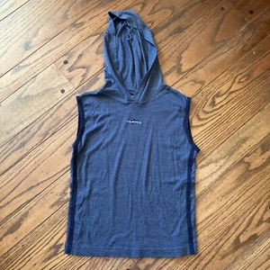 Vintage O'Neill Tank Women's Navy Blue Hooded Top Graphic Sz M T shirt y2k - Picture 1 of 5