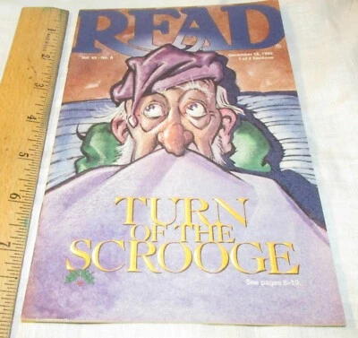 Read Weekly Reader magazine 1995 Turn of the Scrooge Dickens Hungry Cheer School - Image 1 of 4