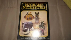 1980 MACRAME NECESSITIES by Susan Shwartz # 7421 booklet - Picture 1 of 7