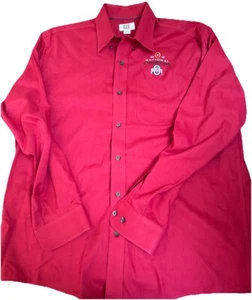 Button Down Shirt Ohio State Buckeyes Football Mens Large 2014 NTL Champions - Picture 1 of 7