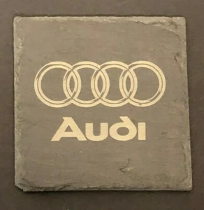 Audi Emblem Schiefer Untersetzer Lasergravur - Bild 1 von 4