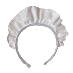 Women Wide Headband White Maid Headpiece Cartoon Cosplay Headdress - Picture 1 of 10