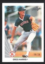 GREG HARRIS 2012 LEAF MEMORIES #499 SILVER 1990 BUY BACK RED SOX 20/20 SP