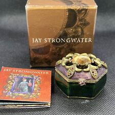 Jay Strongwater Mini Trinket Box Faceted Cabochon Original Box