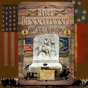 3rd Pennsylvania Cavalry Union Cavalry American Civil War 8 X 12 aluminum sign - Picture 1 of 1