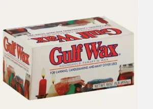 Gulf Wax Household Paraffin Wax 1 Lb. - 1 BOX - FREE SHIPPING - Picture 1 of 1