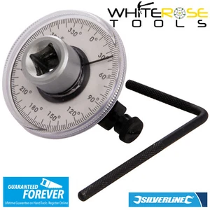 Silverline Angular Torque Gauge 1/2" Drive 2° Graduations Mechanic Engineer - Picture 1 of 1