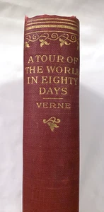Eine Weltreise in 80 Tagen Jules Verne Hardcover Anfang 20. Jahrhundert HC - Bild 1 von 6