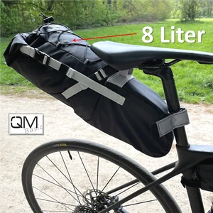 Fahrrad Satteltasche Rollverschluss KLETT-Montage wasserdicht Gepäckträger - Bild 1 von 17