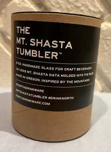 Mt. Shasta California Tumbler North Drinkware Barware Whiskey Drinking Glass - Picture 1 of 4