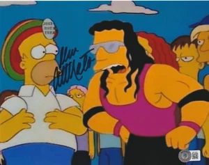 DAN CASTELLANETA SIGNED SIMPSONS HOMER 8x10 PHOTO BRET HART BECKETT BAS COA - Picture 1 of 1