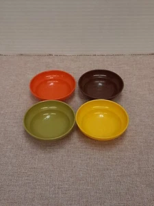 Vintage Tupperware Toys #1401 Mini Bowls Lot Of 4 Harvest Colors - Picture 1 of 4