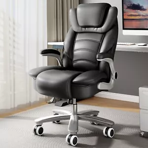 Big and Tall Office Chair Ergonomic High Back Leather Executive Desk Chair 400lb - Picture 1 of 45