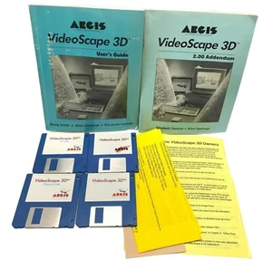 VideoScape 3D Software Aegis Development for Commodore Amiga 1987 User Guide - Picture 1 of 12