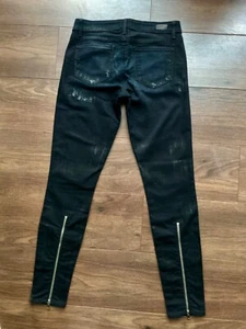 PAIGE made in USA Stretch-Jeans Hose slim schwarz 28 NEU! 250€ - Bild 1 von 5