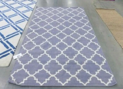 Alfombra manchada PÚRPURA/MARFIL 5' X 8', precio reducido 1172576422 DHU554J-5 Foto 1 de 4