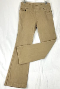 WOOLRICH Womens Stretch Cotton Twill Chinos 32 X 29 Khaki Tan Pull-On Size M VTG - Picture 1 of 12