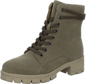 Tamaris Damenstiefelette taupe Leder UK-Größe 5 Weite neu im Karton - Bild 1 von 6