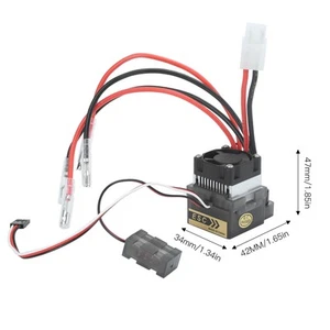 RC 360A Wodoodporny szczotkowany ESC z radiatorem i wentylatorem do 1/10 RC UI - Zdjęcie 1 z 22