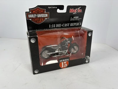 Maisto Harley Davidson 2000 FLSTF Street Stalker Motorcycle Diecast Series 15 - Image 1 of 4
