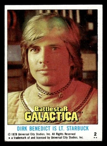 1978 Topps Battlestar Galactica Topps Dirk Benedict is Lt. Starbuck #2 - Picture 1 of 2