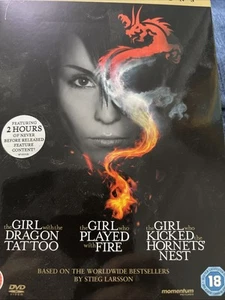 Girl with Dragon Tattoo Trilogy DVD Set 4 Discs - Picture 1 of 1