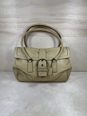 Bolso de hombro Coach Hamilton amarillo de cuero de vaca curtido 9251 SOHO Y2K Foto 1 de 4