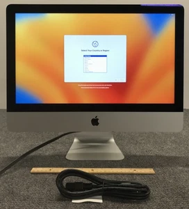 Apple iMac A1418 MNDY2LL/A 2017 4K 21.5" AIO i5-7400 8GB RAM 1TB HDD w/Cord - Picture 1 of 4