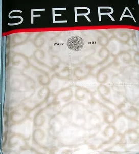 Sferra Elda King Sham Mushroom Light weight Egyptian Cotton Voile Print New - Picture 1 of 2