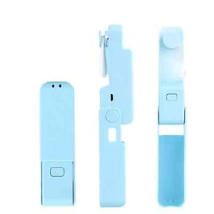2 in. Foldable Desk Fan Blue, USB Rechargeable, Quiet, 3 Speeds, Portable - Picture 1 of 7