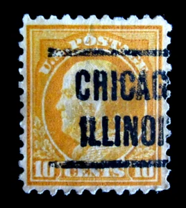 US Postage Stamp Scott 510 Used Precancel Shift Franklin 10 Cent - Picture 1 of 2