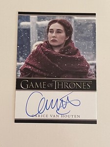 Game of Thrones Carice Van Houten Bordered Autograph Melisandre Inflexions