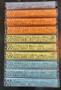 SOLD AS BLANKS Grateful Dead 10 cassette tapes 1980 SOUNDBOARDS RADIO CITY NYC - Picture 1 of 13