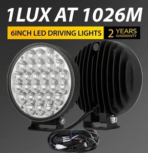 2PCS 6 inch LED Driving Lights Spot Offroad Work Truck 4x4 Fog Headlights Round - Picture 1 of 11