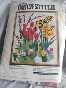 Bernat Quick Stitch April Garden # T02000 2979 NIP Complete - Picture 1 of 4