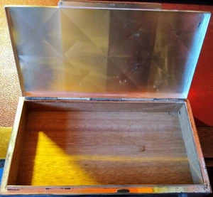 WMF (WURTTEMBERGISCHE METALLWARENFABRIK)  EP Brass Germany Cigarette Box 1960 - Picture 1 of 4