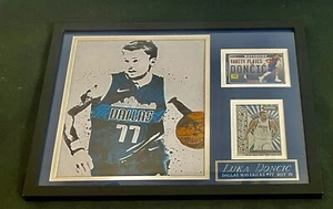 NBA LUKA DONCIC 8x10 PIC, 11x14 MATTING, NAMEPLATE, PRIZM CARD & HOOPS CARD ๐ - Picture 1 of 4
