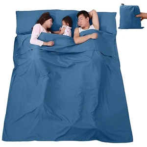Sleeping Bag Liner, Lightweight Portable, Soft Travel and Camping Sheet, with... - Picture 1 of 10