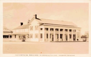 Old Clinton Inn Greenfield Village Dearborn Michigan Vintage PC Posted 1933 - Picture 1 of 2